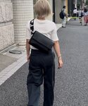 W*可様 【美品】ワイドテープショルダーバッグ （本革/軽量470g/ボディバッ ショルダーバッグ バッグ 「本革/470g」ワイドテープショルダー