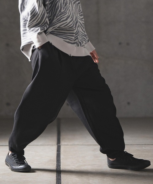 【値下げ中】GLIMCLAP バルーンパンツ GLIMCLAP(グリムクラップ)】C-N-PU fabric balloon silhouette