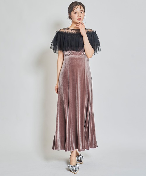 31 Sons de mode ワンピース チュールボレロセットベロア
