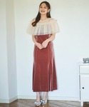 ワンピース チュールボレロセットベロアワンピースの詳細画像1