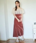 ワンピース チュールボレロセットベロアワンピースの詳細画像5