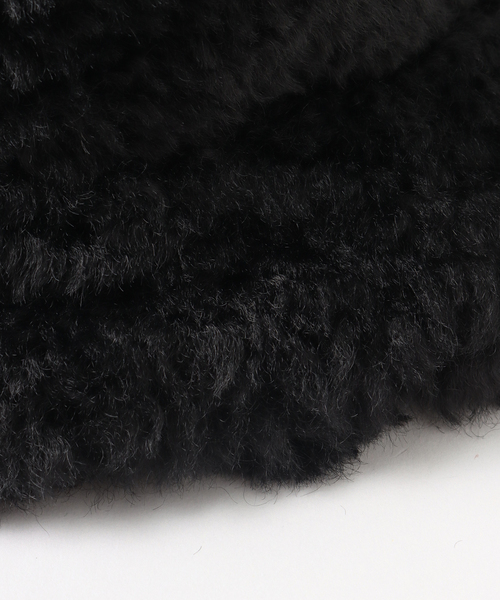 Basicks フリースバケットハット Mサイズ 黒　ベイシックス　ベアーニット ◇BASICKS ベイシックス◇人気 Bear Beanie ベアービーニー