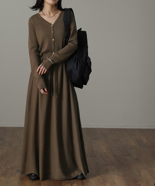 HUG.U（ハグユー） ワンピース 薄手ニットワンピ＋ペチコート