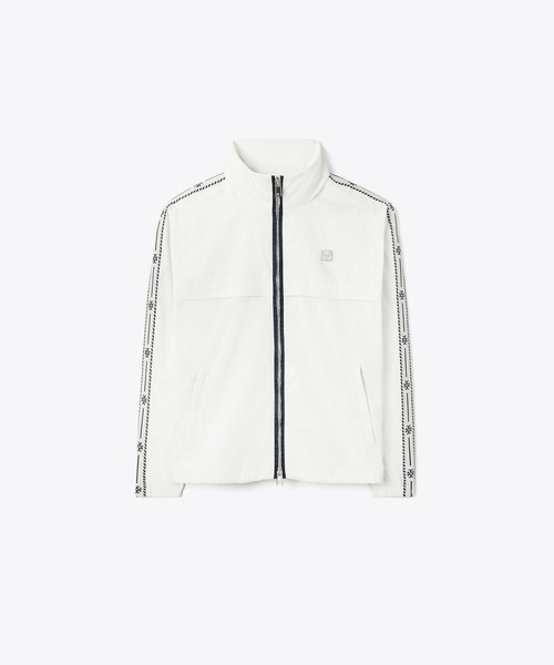 TORY BURCH マウンテンパーカー ウインドブレーカー ロゴテープ