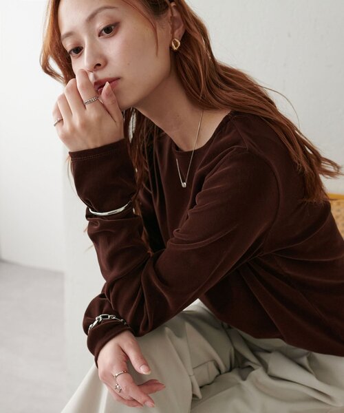 tシャツ 「ベストセラー」フロッキーメッシュロングスリーブ「WEB限定カラーあり」 レディース | Discoat | 04