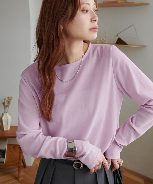 tシャツ 「ベストセラー」フロッキーメッシュロングスリーブ「WEB限定カラーあり」 レディース | Discoat | 08