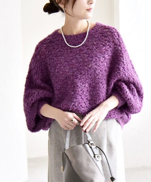 quaranciel ニット セーター quaranciel:「手洗い可能」スパンコール