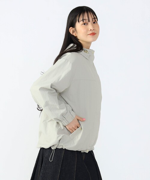 BEAMS HEART ブルゾン ジャンパー ファー ブラック レディース 1 BEAMS HEART（ビームス ハート）裾フェイクファー ドッキング