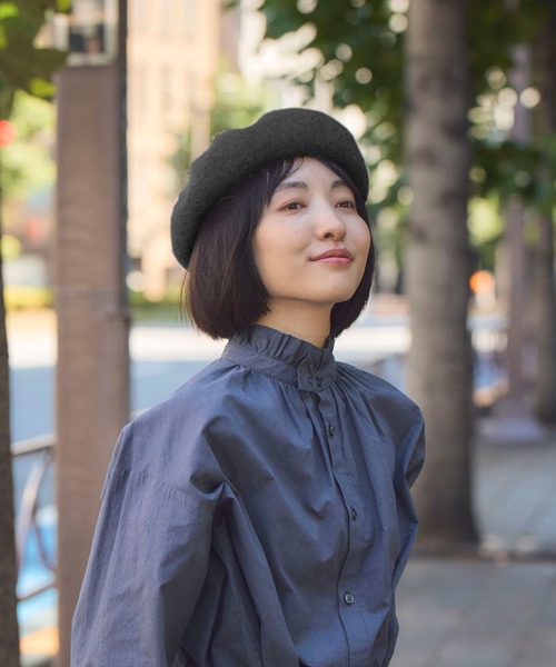 YOKOI BERET 帽子 ベレー帽 起毛リブベレー帽Celia (セリア