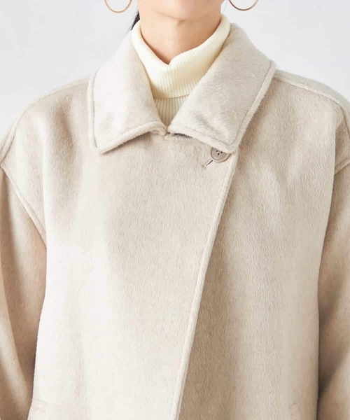 a.v.v（アー・ヴェ・ヴェ） ステンカラーコート コート Aラインステン