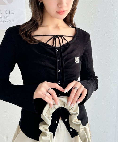 mily bilet ニット セーター 「mily bietl」首元にきゅん