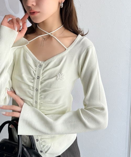 【ニットの上でも可愛い】CHANEL★チョーカー★ギフトにも 2023/24 AW◇送料込【CHANEL】セーター カシミア ピンク P75733
