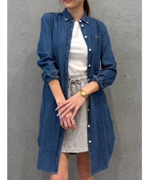 キャピタル デニム ワンピース GAP（ギャップ） ワンピース ブラナンベア デニム シャツワンピース