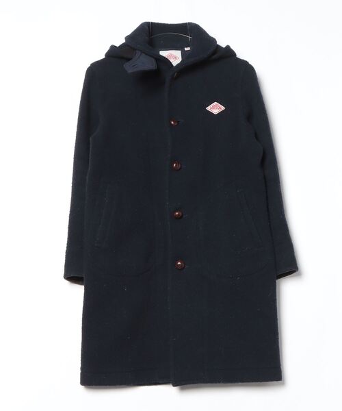 【新品未使用】DANTON コート ネイビー 訳あり Danton（ダントン） ステンカラーコート 42 ネイビー メンズ