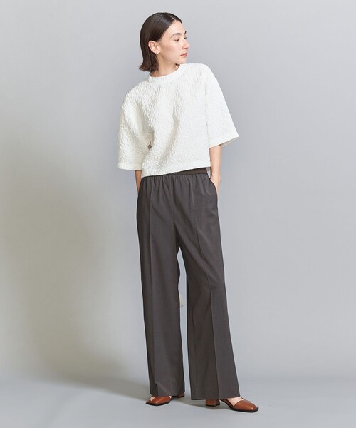ワイドパンツ ラインパンツ　beauty&youth BEAUTY＆YOUTH UNITED ARROWS パンツ ラインゴム ワイドパンツ