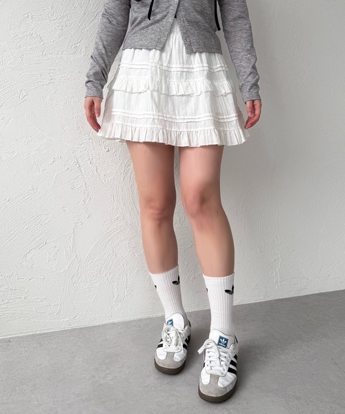 *Marant Etoile* コットンティアードミニスカート コットンレースティアードミニスカート – WEGO ONLINE STORE