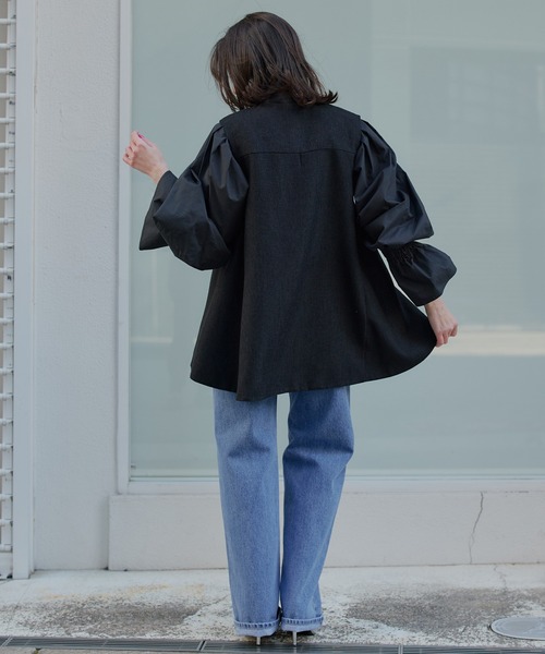 ベスト ジレ 「SINN」ツイードVネックトップス レディース Narcissus ベスト ジレ 「SINN」ツイードVネックトップス