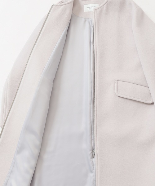 & 0 Span」 ノーカラーコート 「Spick Spick ノーカラー