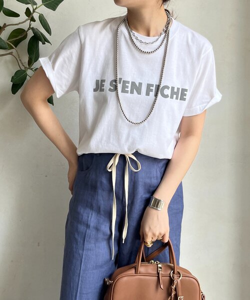 DouDou tシャツ 「新色追加」JES'EN FICHEフロッキーロゴTEE