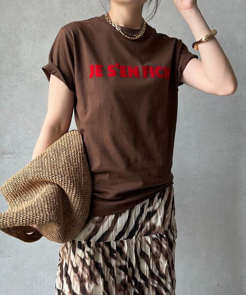 DouDou tシャツ 「新色追加」JES'EN FICHEフロッキーロゴTEE