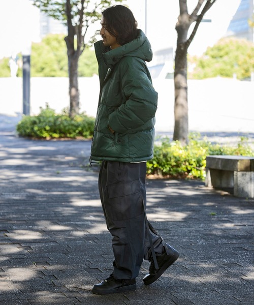   ダウンジャケット ネイビー 23AW ND92344 ノースフェイス Nuptse Hoodie ウィンドストッパーヌプシ