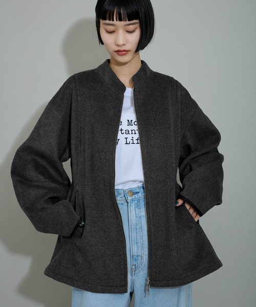 ADAM ET ROPE' アダムエロペ　グレー　ジャケット ADAM ET ROPE'（アダムエロペ） ジャケット テーラードジャケット