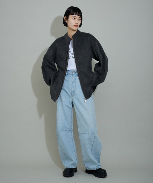 ADAM ET ROPE' アダムエロペ　グレー　ジャケット ADAM ET ROPE'（アダムエロペ） ダウンジャケット X-LARGE グレー系