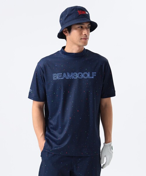 BEAMS GOLF tシャツ 「UVカット/吸水速乾/伸縮性」「MEN」ORANGE