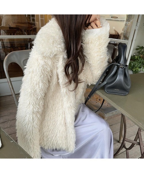 Ogue. コート アウター 「 」 fluffy fur like coat （フラッフィー