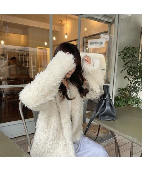 Ogue. コート アウター 「 」 fluffy fur like coat （フラッフィー