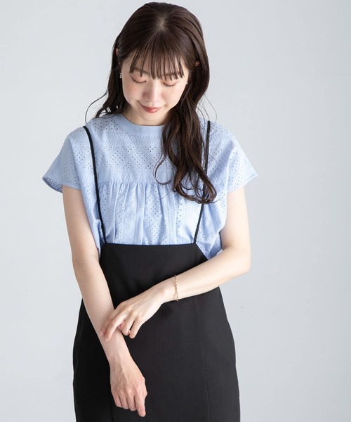 ブラウス シャツ 「WEB限定」バンドカラーコットンレースシャツ レディース URBAN RESEARCH Sonny Label ブラウス シャツ 「WEB限定」バンド