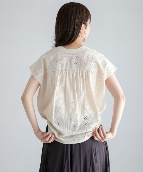 ブラウス シャツ 「WEB限定」バンドカラーコットンレースシャツ レディース URBAN RESEARCH Sonny Label ブラウス シャツ 「WEB限定」バンド