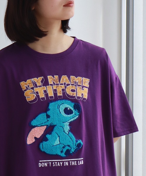 ☆Disneyland限定☆男女兼用 スティッチ 長袖Tシャツ ☆Disneyland限定☆男女兼用 スティッチ 長袖Tシャツ (Disney/T