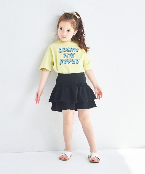 pairmanon（ペアマノン） スカート ストレッチ素材 フリル スカッツ