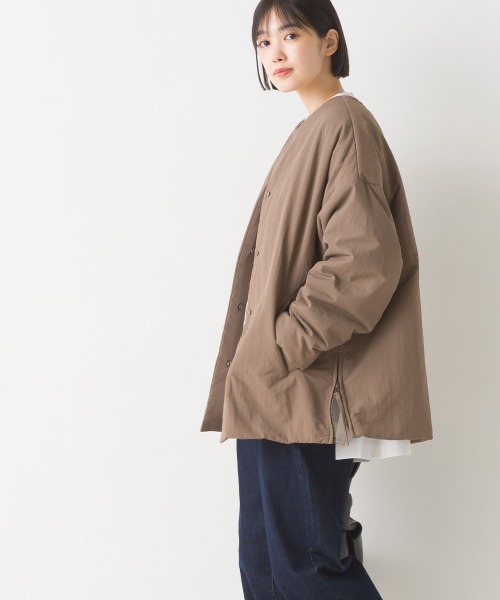 「OMNES」 コート FREE モカ レディース_画像3