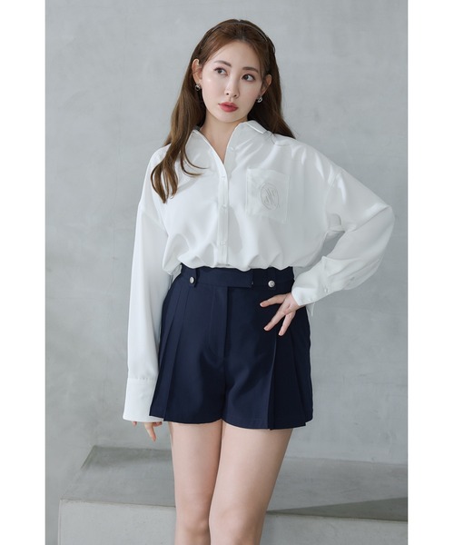 Her lip to パンツ Front Tuck Twill Shorts レディース