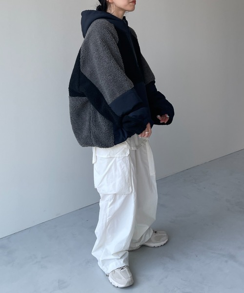 「wee9s」 ブルゾン FREE アイボリー レディース_画像6