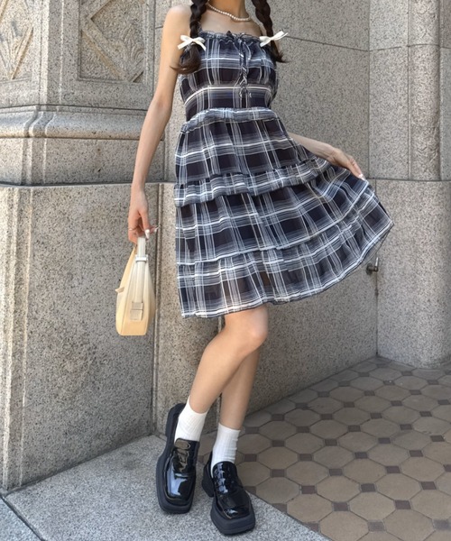 Mejoul ワンピース チェックフリルキャミワンピース : ZOZOTOWN Yahoo Mejoul ワンピース チェックフリルキャミワンピース : ZOZOTOWN Yahoo
