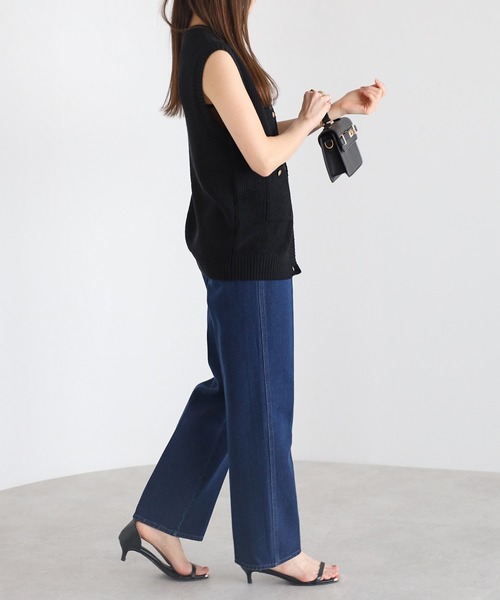SHENERY センタープレスデニムパンツ（BLACK） SHENERY（シーナリー）の「センタープレスデニムパンツ（デニム