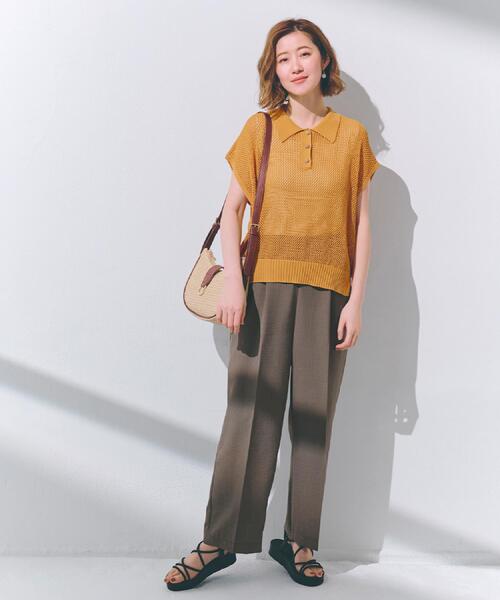 grove（グローブ） ワイドパンツ パンツ 「洗える・シワになりにくい