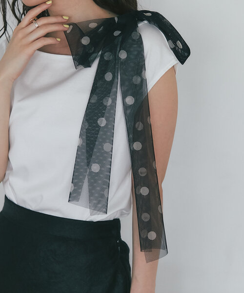 La boutique Bonbon tシャツ 「最強愛され」ドットチュール