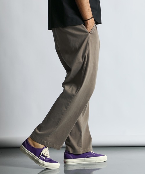 The DUFFER of ST.GEORGE パンツ 「GUM STRETCH LINEN」EASY