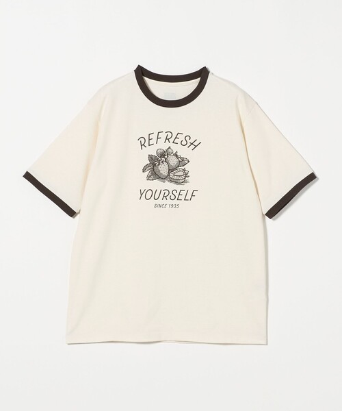 tシャツ 「OSORA CAFE」リンガー Tシャツ レディース メンズ