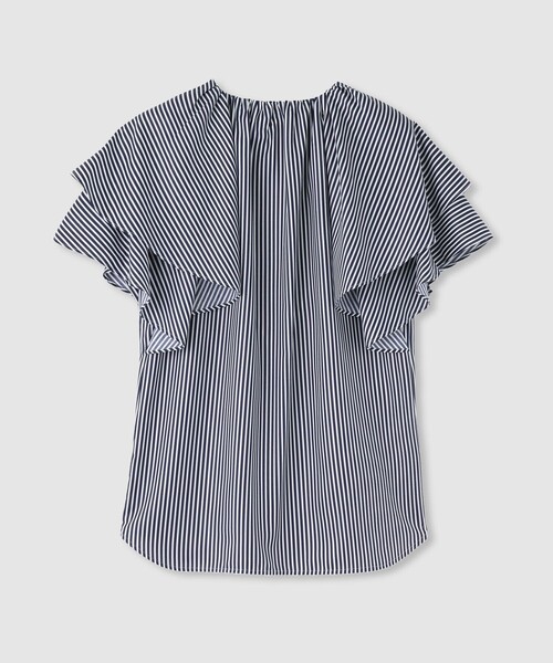 allureville ブラウス シャツ レイヤーラッフルスリーブブラウス