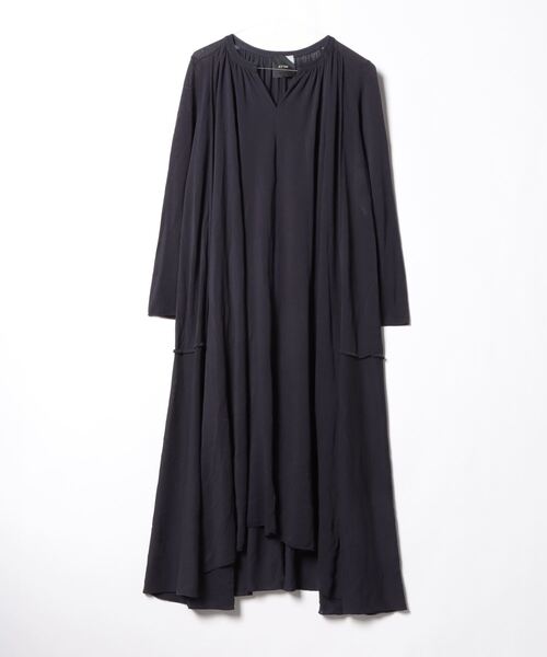 ATON ニットワンピース ATON 「ATON」 ニットワンピース 1 ネイビー レディース : ZOZOTOWN