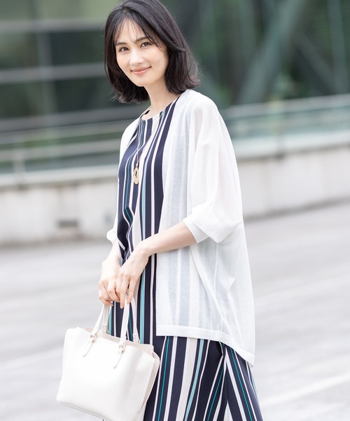 【milk】値下げ【ellie美品】2025春夏物　ワンピース A/C DESIGN BY ALPHA CUBIC ワンピース 2025春夏「接触冷感・UV