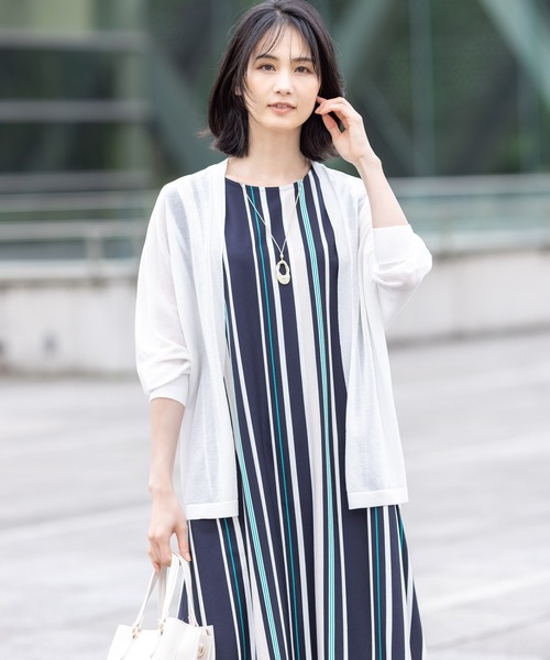 ♡美品・日本製♡アルファキュービック　ワンピーススーツ11号 ♡美品・日本製♡アルファキュービック ワンピーススーツ11号