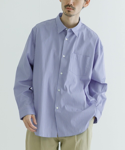 URBAN RESEARCH THOMAS MASON ブルーシャツ L new basic THOMAS MASON OVER SHIRTS[URA4-13B001]｜URBAN