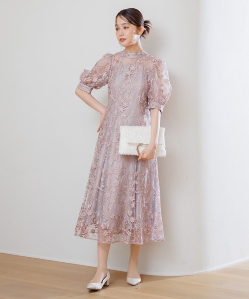 form forma（フォルムフォルマ） ドレス 3Dフラワーバックシャンドレス