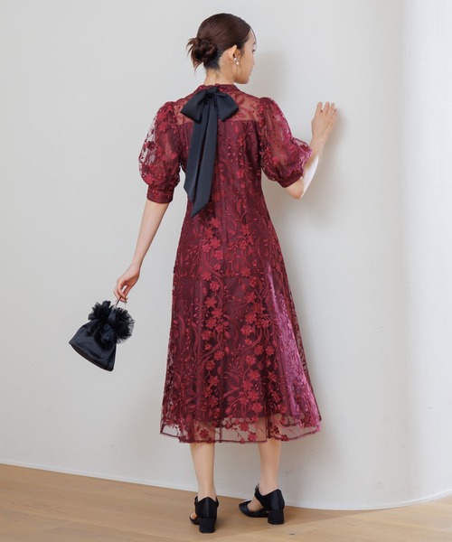 form forma（フォルムフォルマ） ドレス 3Dフラワーバックシャンドレス